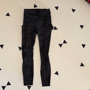 lululemon Black Camouflage Leggings